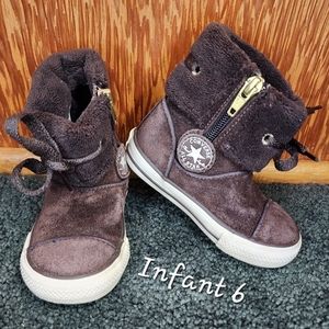 RARE Converse All Star Calf Knee High X-HI Infants 6